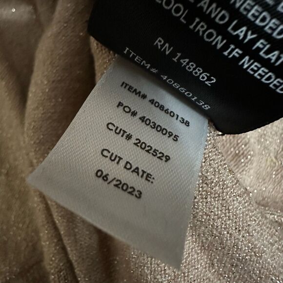 TORRID MARILYN MONROE Mini Fluted Sweater Dress Beige Metallic - Picture 11 of 12